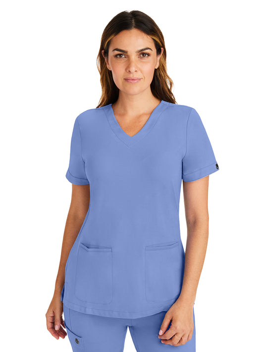 2 Pocket Detailed Piping Scrub Top