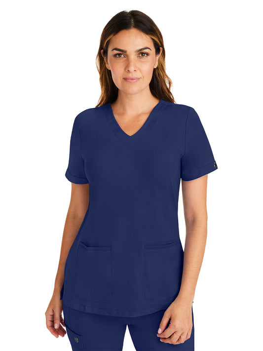 2 Pocket Detailed Piping Scrub Top