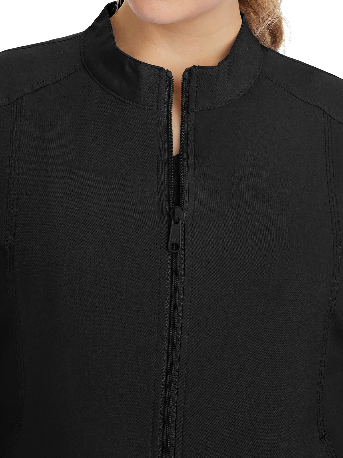 Women's Mandarin Collar Scrub Jacket