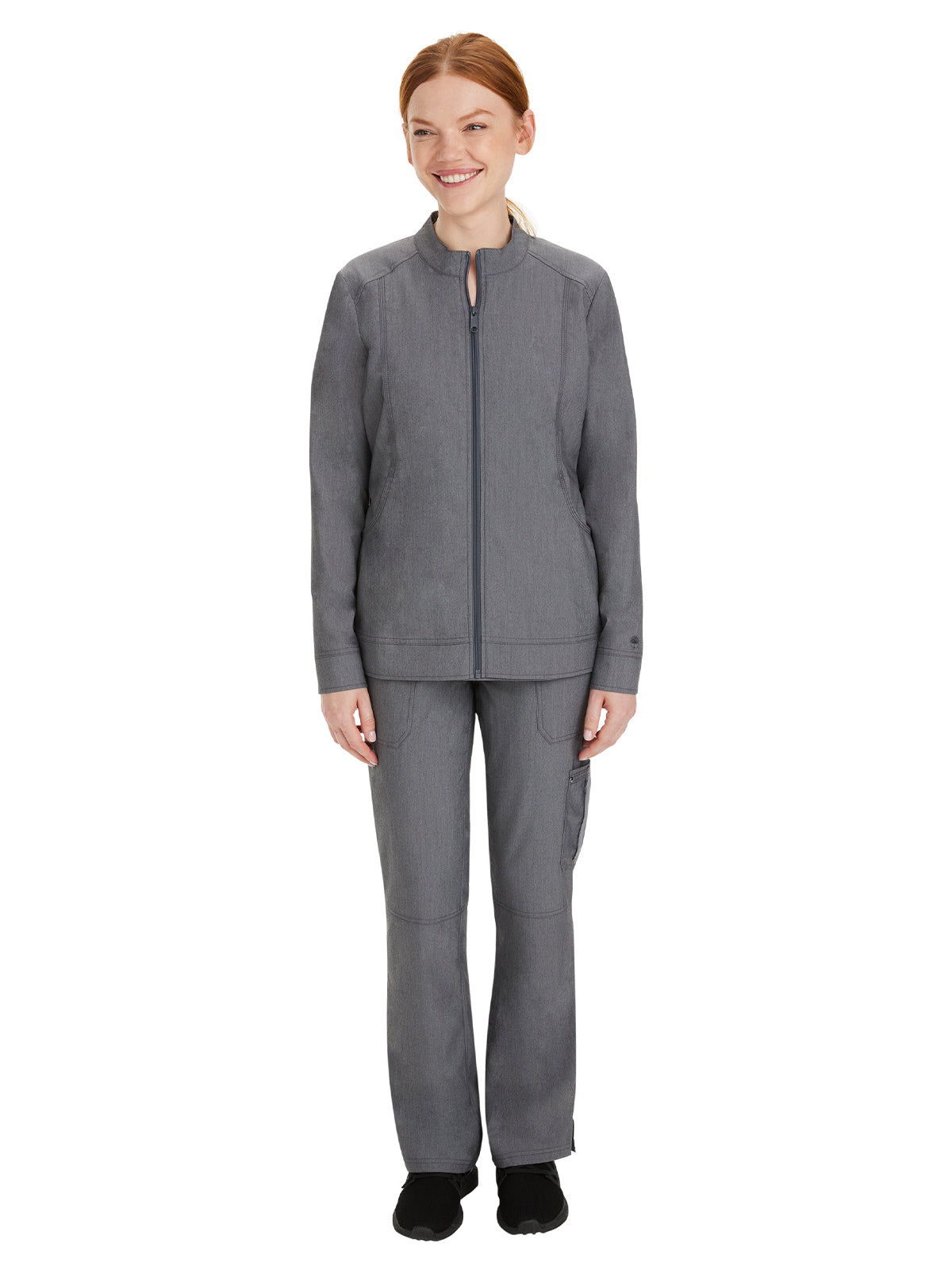 Women's Mandarin Collar Scrub Jacket