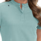 Women's Zipper-Neck Mandarin Collar Top