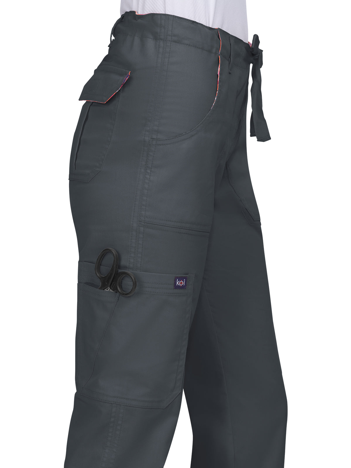 Women's 8-Pocket Mid-Rise Cargo Scrub Pant