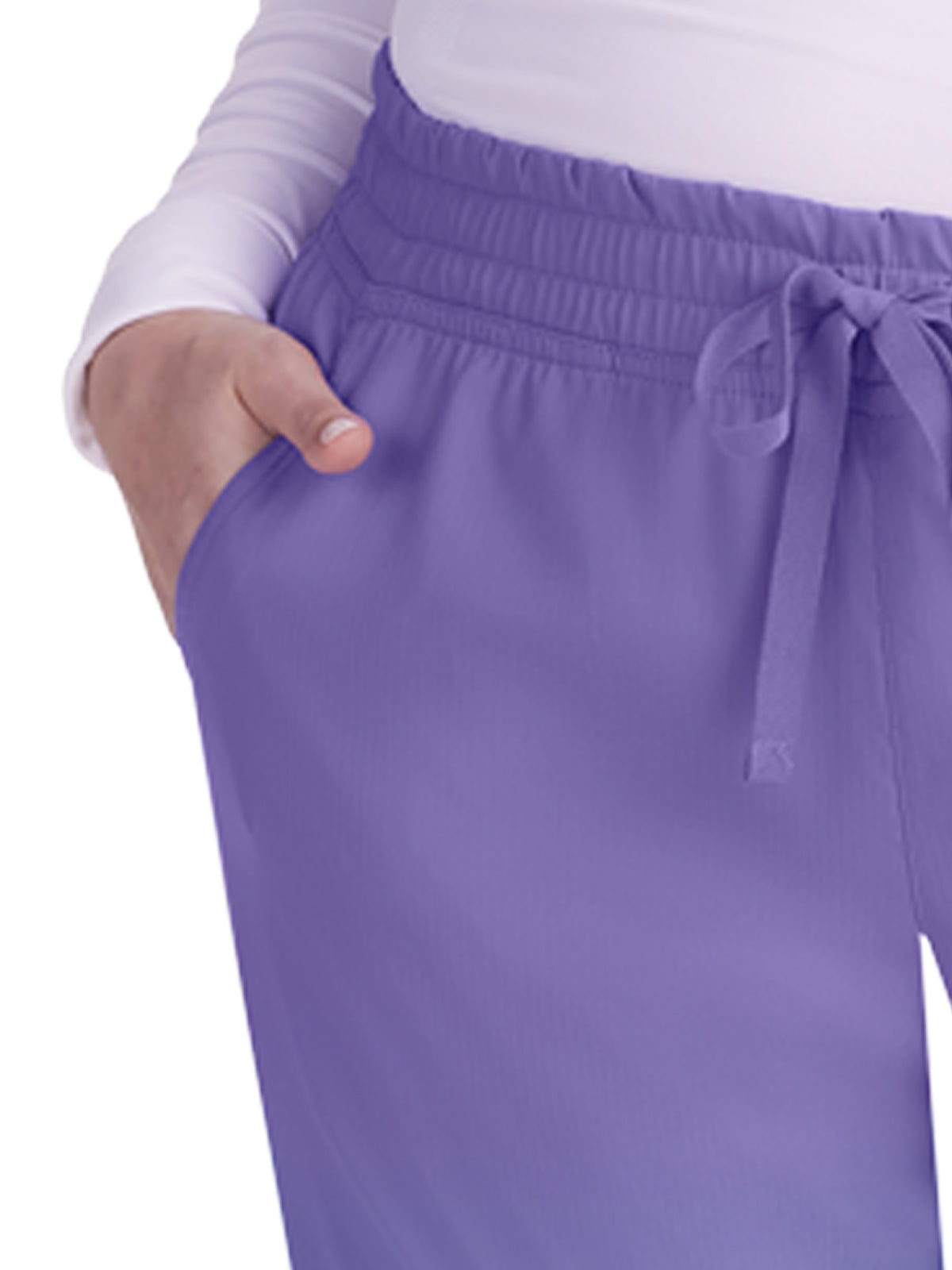 Women's Drawstring Elastic Ombre Descent Scrub Pant