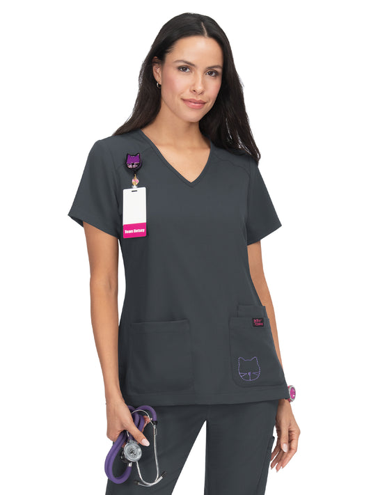 Women's V-Neck Scrub Top