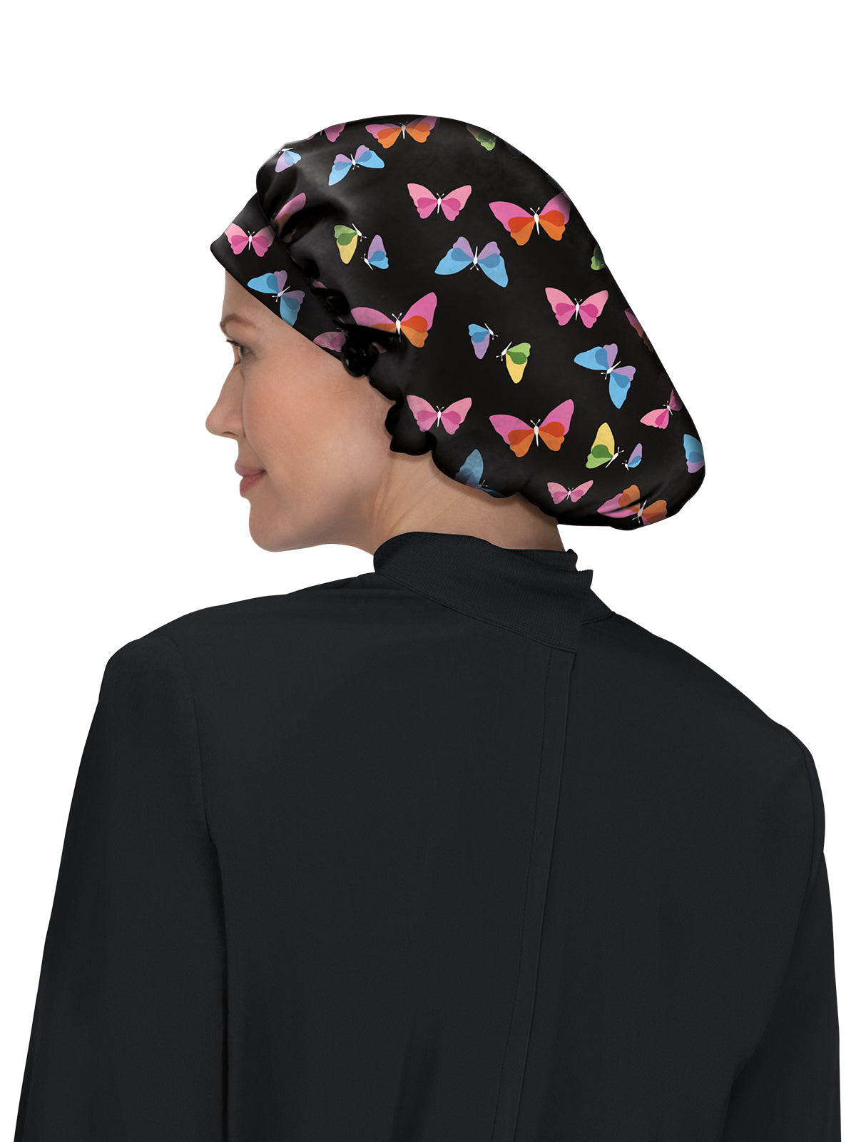 Women's Breathable Printed Bouffant Scrub Cap