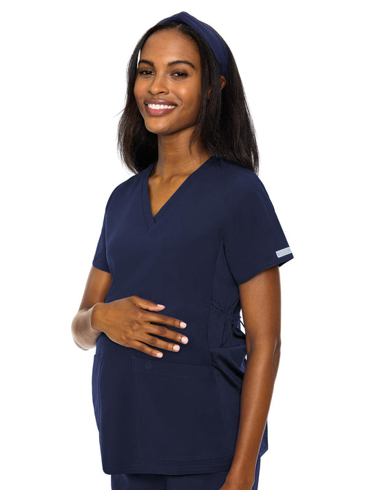 Women's 2-Pocket V-Neck Maternity Scrub Top