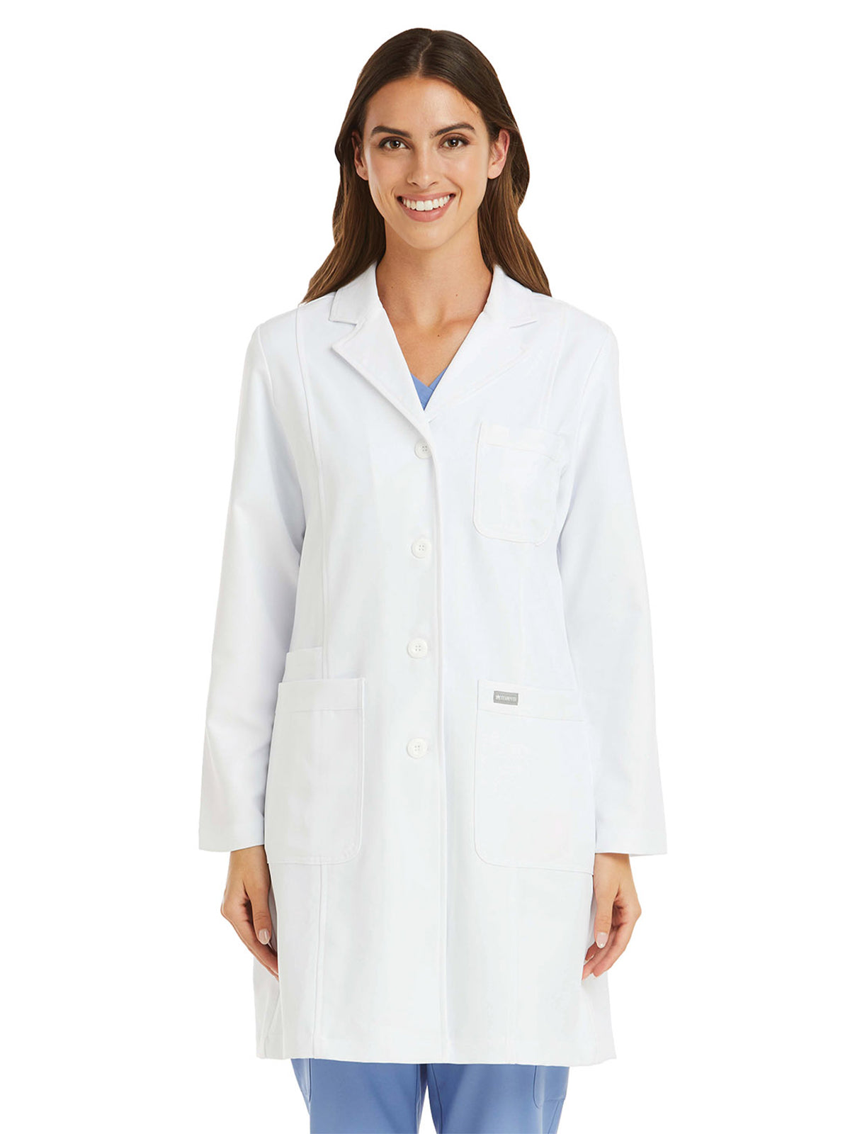 Women's Notched Collar Lab Coat