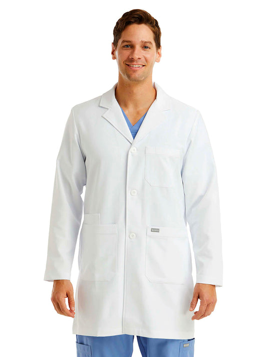 Men's Five-Pocket 35.5" Mid-Length Lab Coat