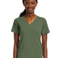 Women's Fitted Two-Pocket V-Neck Scrub Top