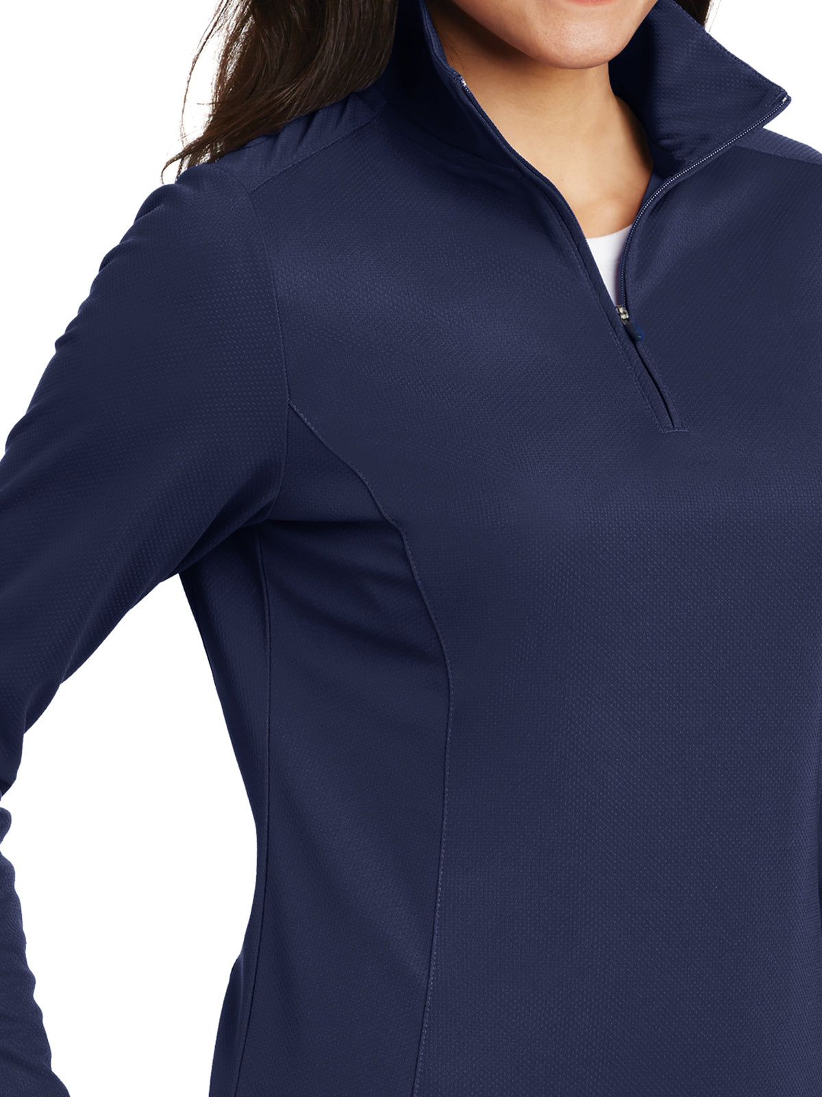Women's Pinpoint Mesh Half-Zip Pullover