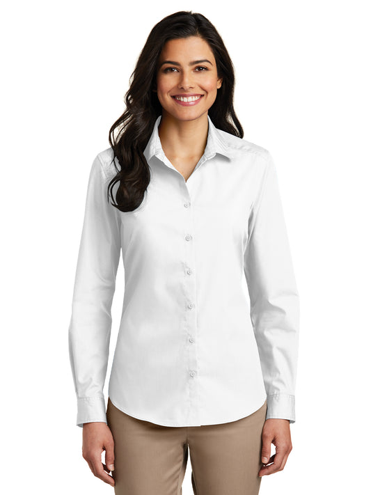 Women's Long Sleeve Poplin Shirt