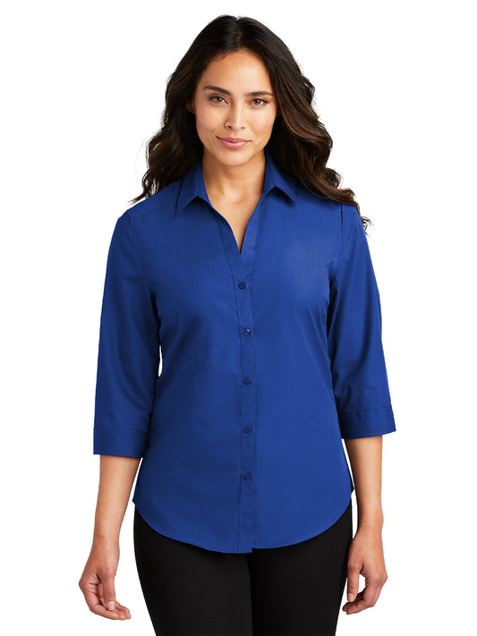 Women's 3/4 Sleeve Button Up Shirt