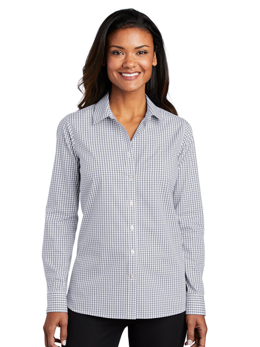 Women's Broadcloth Gingham Easy Care Shirt