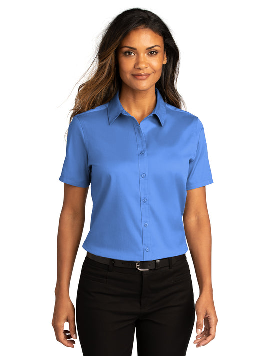 Women's Short Sleeve Button Up Shirt