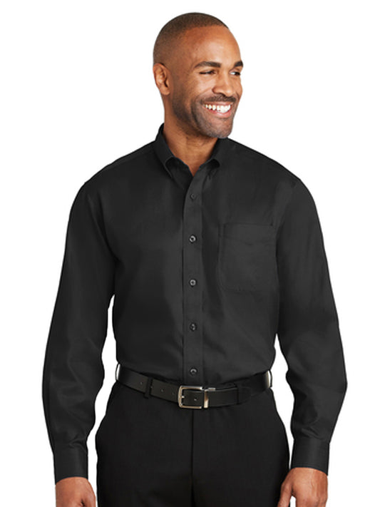 Men's Dobby Non-Iron Button-Down Shirt