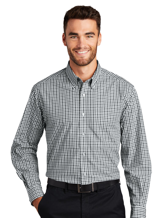 Men's Long Sleeve Gingham Shirt
