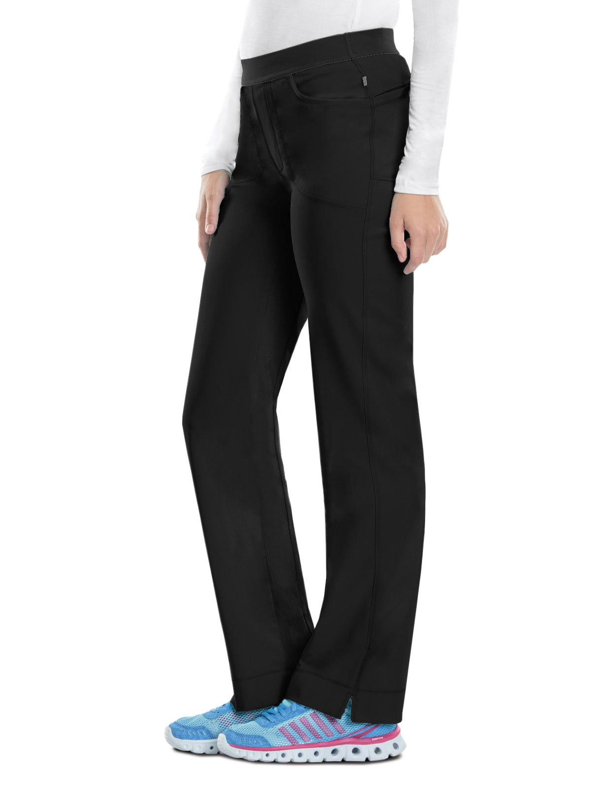 Low Rise Soft Elastic Waistband Slim Pull-On Pant