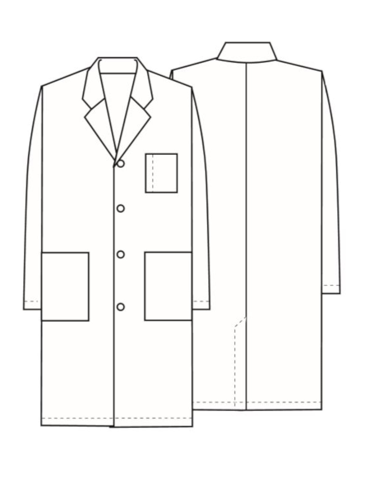 Unisex 3-Pocket 40" Lab Coat