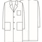 Unisex Three-Pocket 40" Full-Length Button-Front Lab Coat