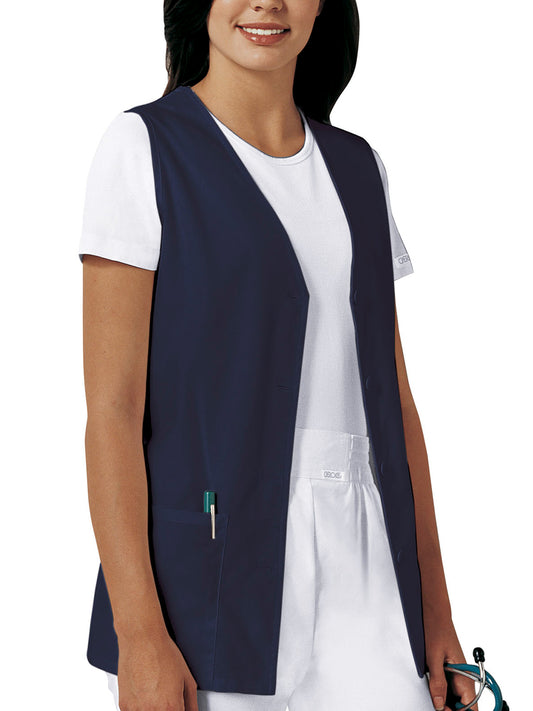 Women's 2-Pocket Button Front Vest