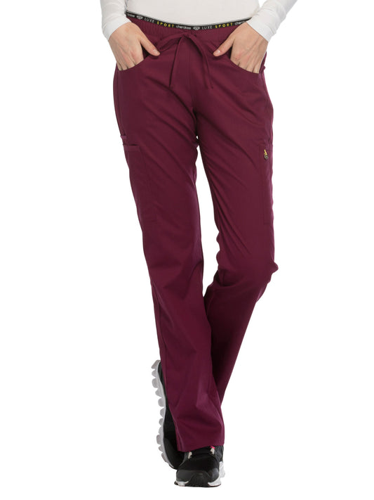 Mid Rise Straight Leg Pull-on Pant