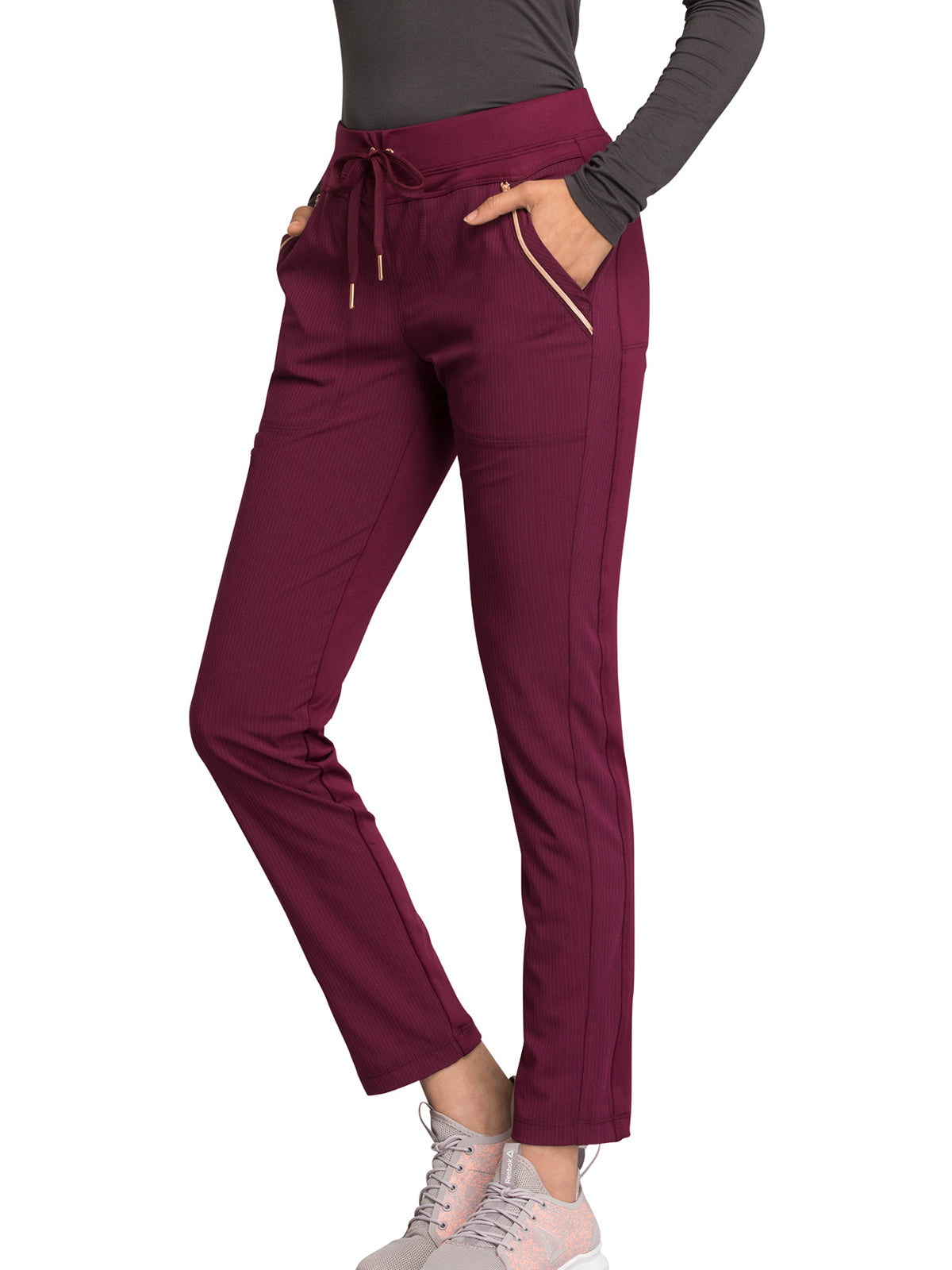 Women's Mid Rise Tapered Leg Drawstring Pant