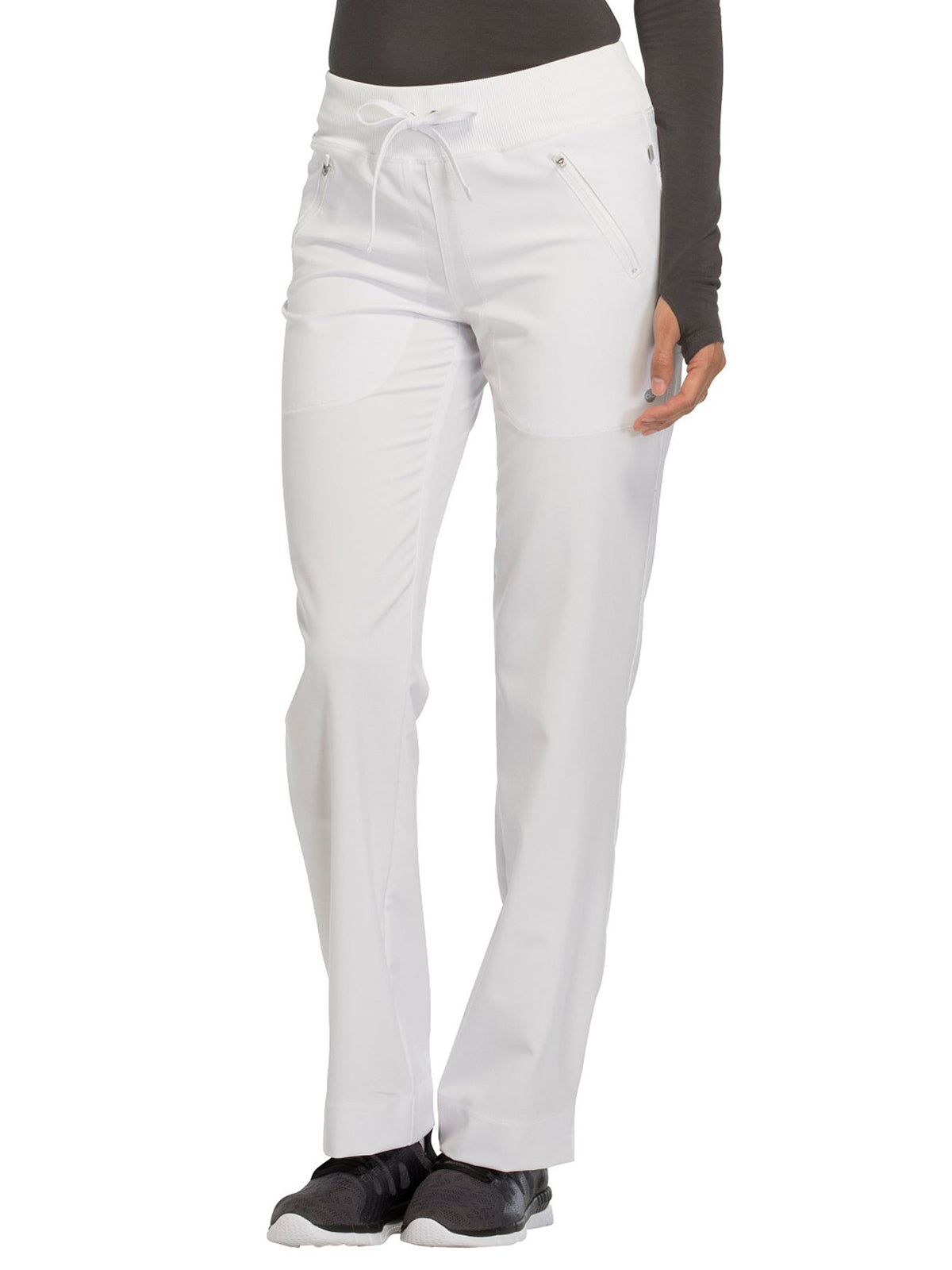 Women's 4-Pocket Mid Rise Tapered Leg Scrub Pant