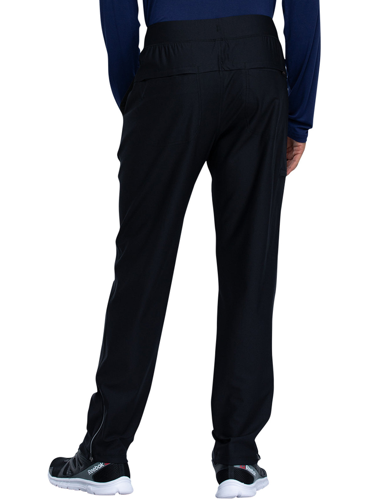 Men's Faux Front Fly Tapered Leg Pull-on Scrub Pant