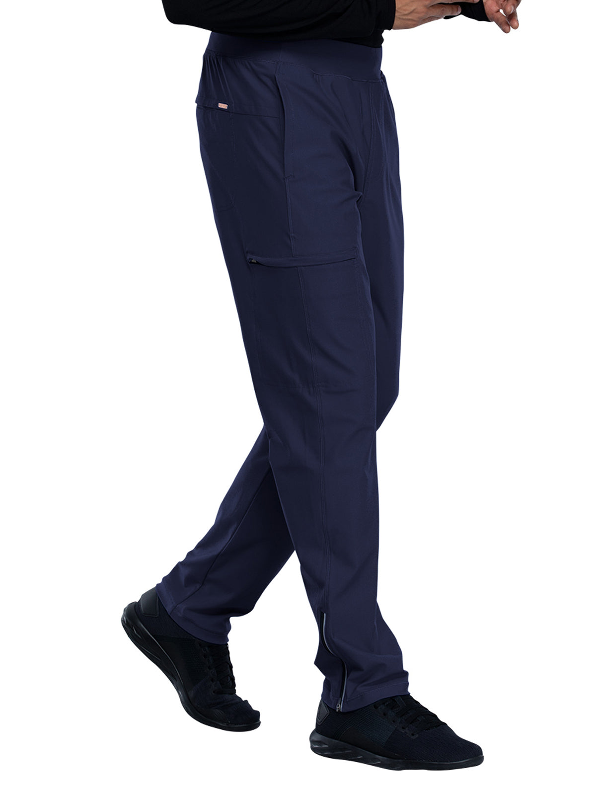 Men's Faux Front Fly Tapered Leg Pull-on Scrub Pant