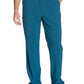 Men's Zip Fly Button Closure Tapered Leg Pant