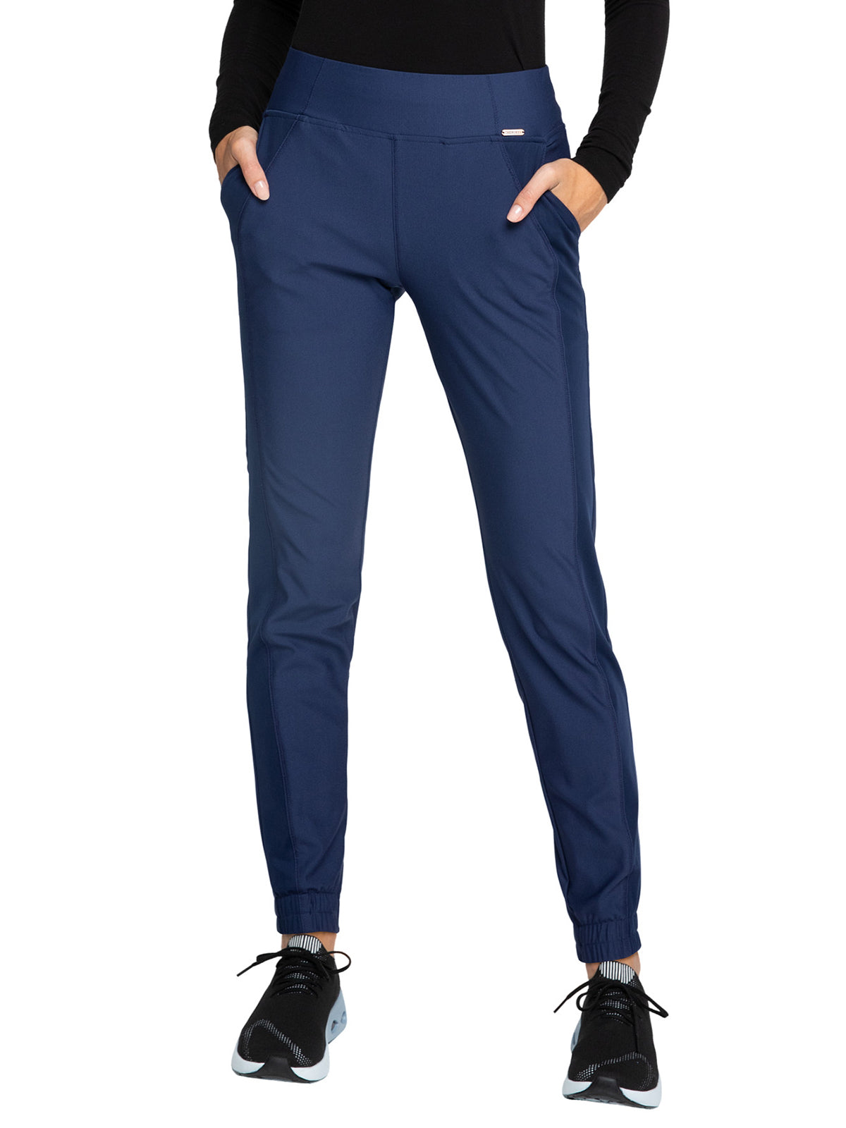 Women's 3 Pocket Mid Rise Pull-on Jogger Scrub Pant