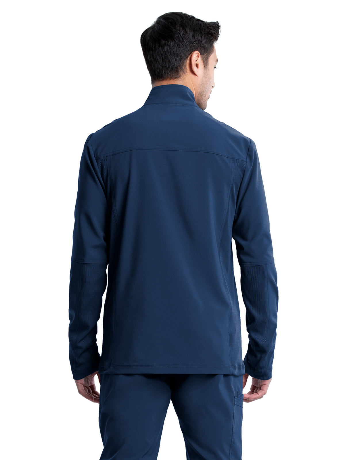Men's Stand-up Collar Zip Front Jacket