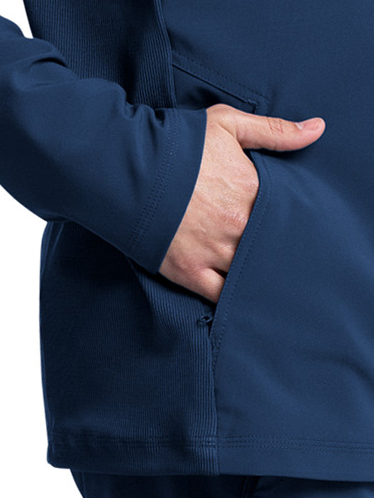 Men's Stand-up Collar Zip Front Jacket