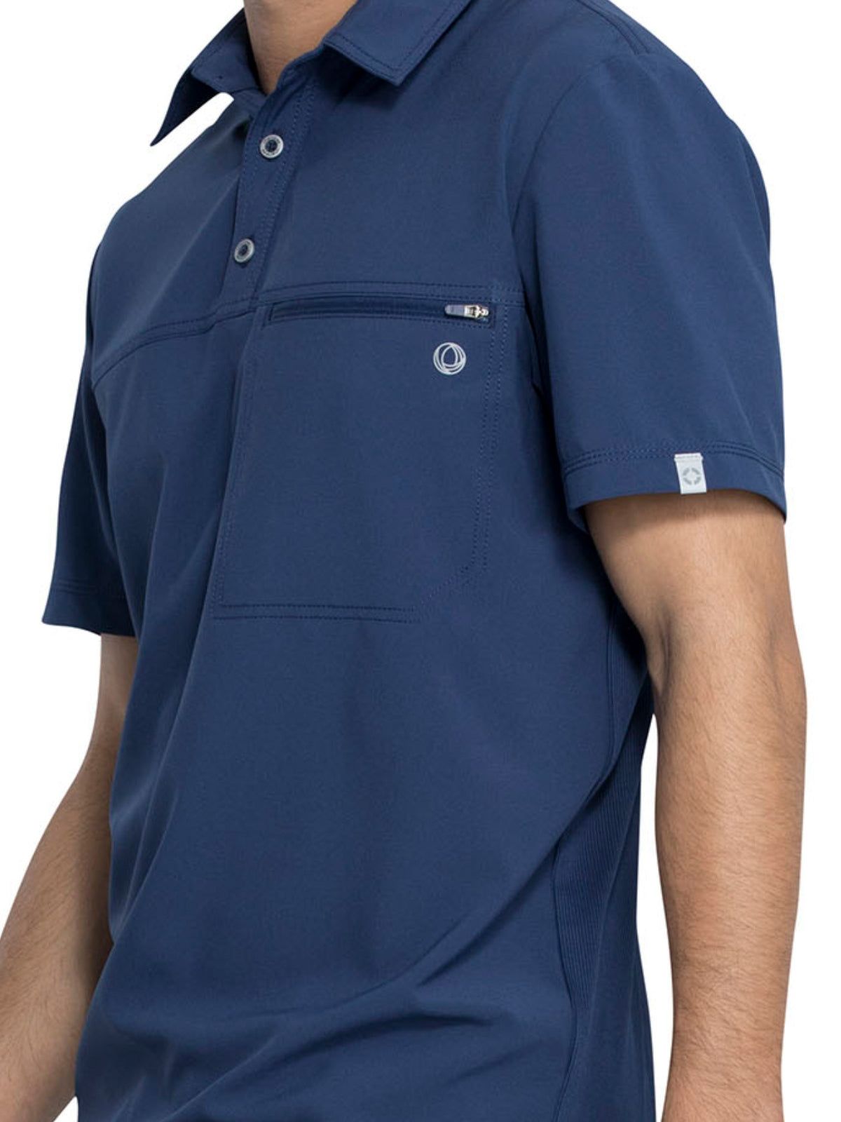 Men's 1-Pocket Tuckable Zipper Polo Top