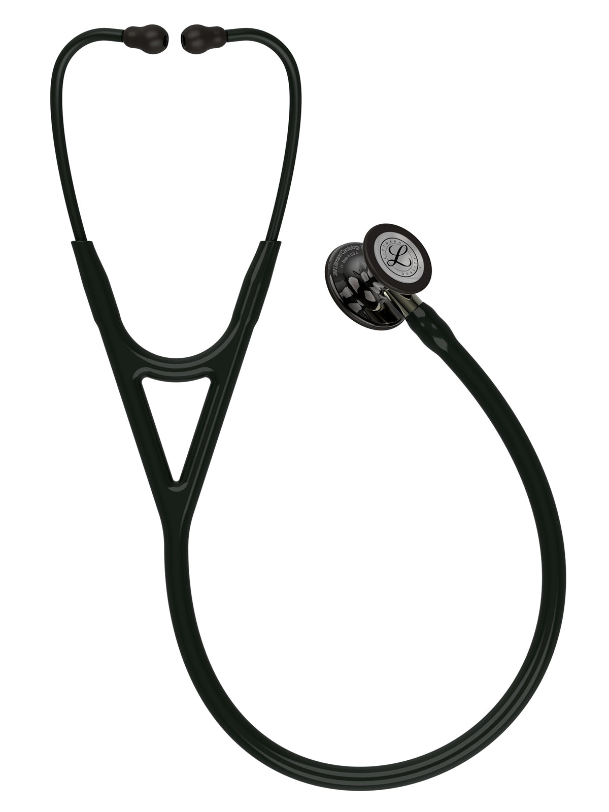 Cardiology IV™ Diagnostic Stethoscope - All Black with Champagne Stem and High-Polish Smoke Finish