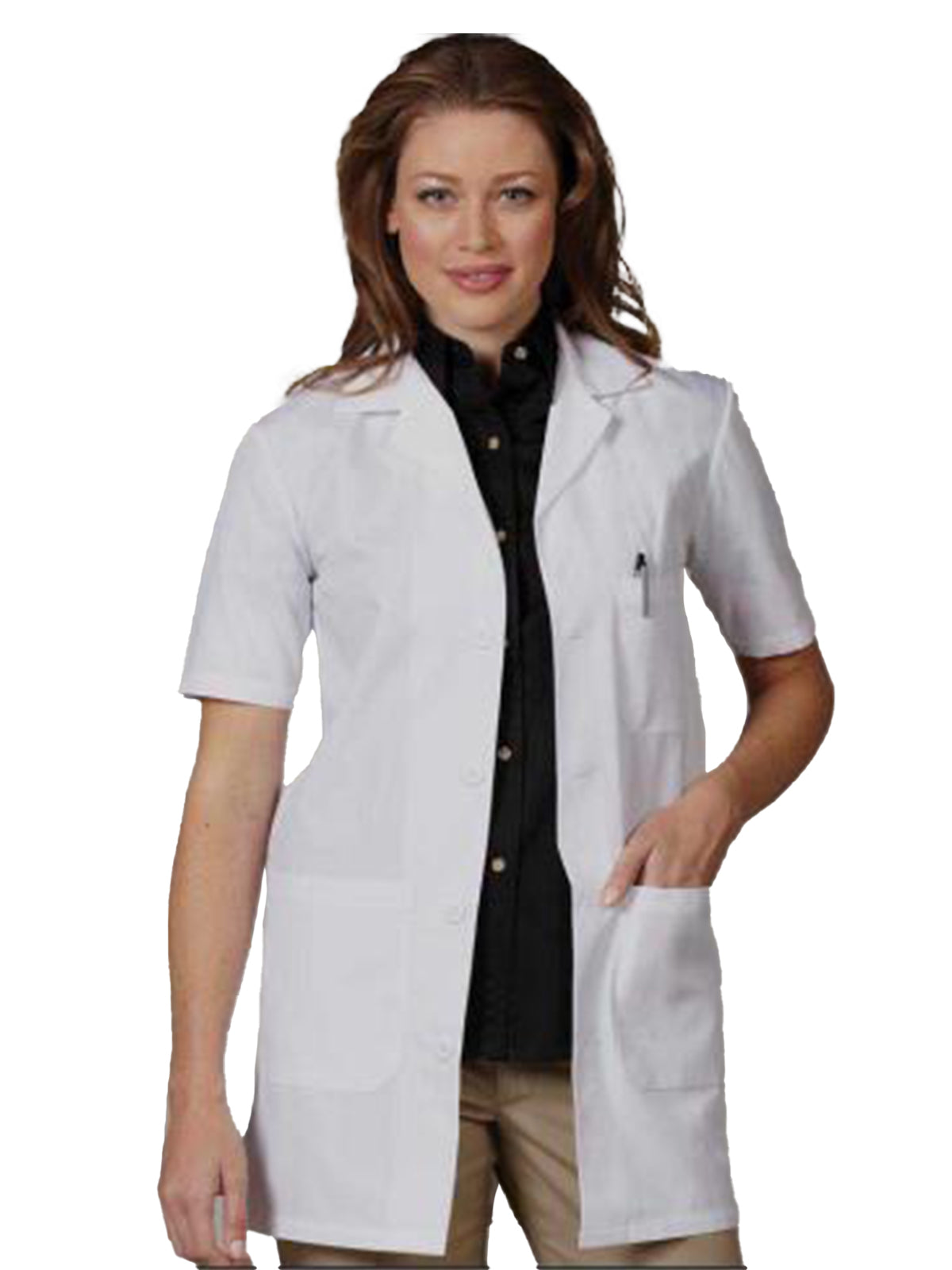 Unisex 34" Short Sleeve Lab Coat