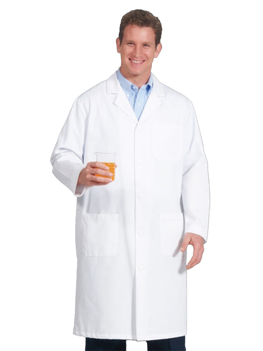 Men's Three-Pocket 45" Full-Length Extra Long Lab Coat