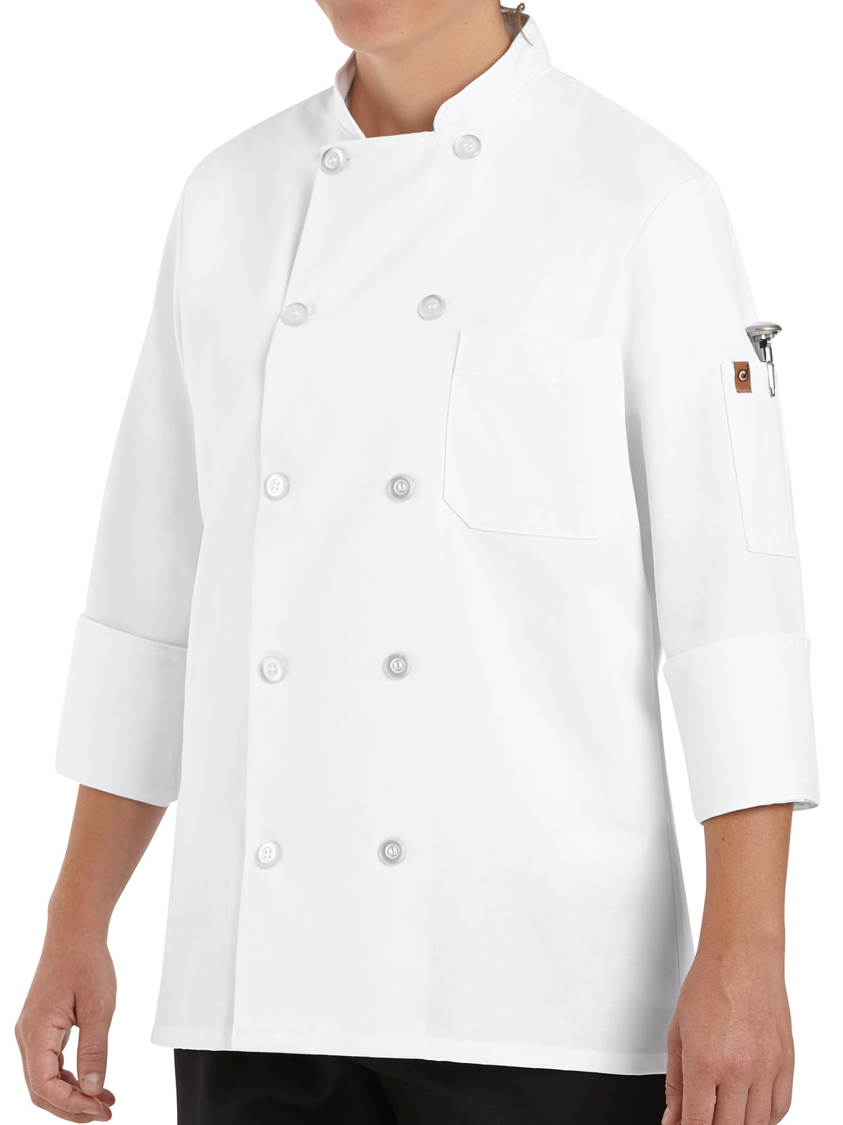 Women's Ten Pearl Button 28.5" Chef Coat