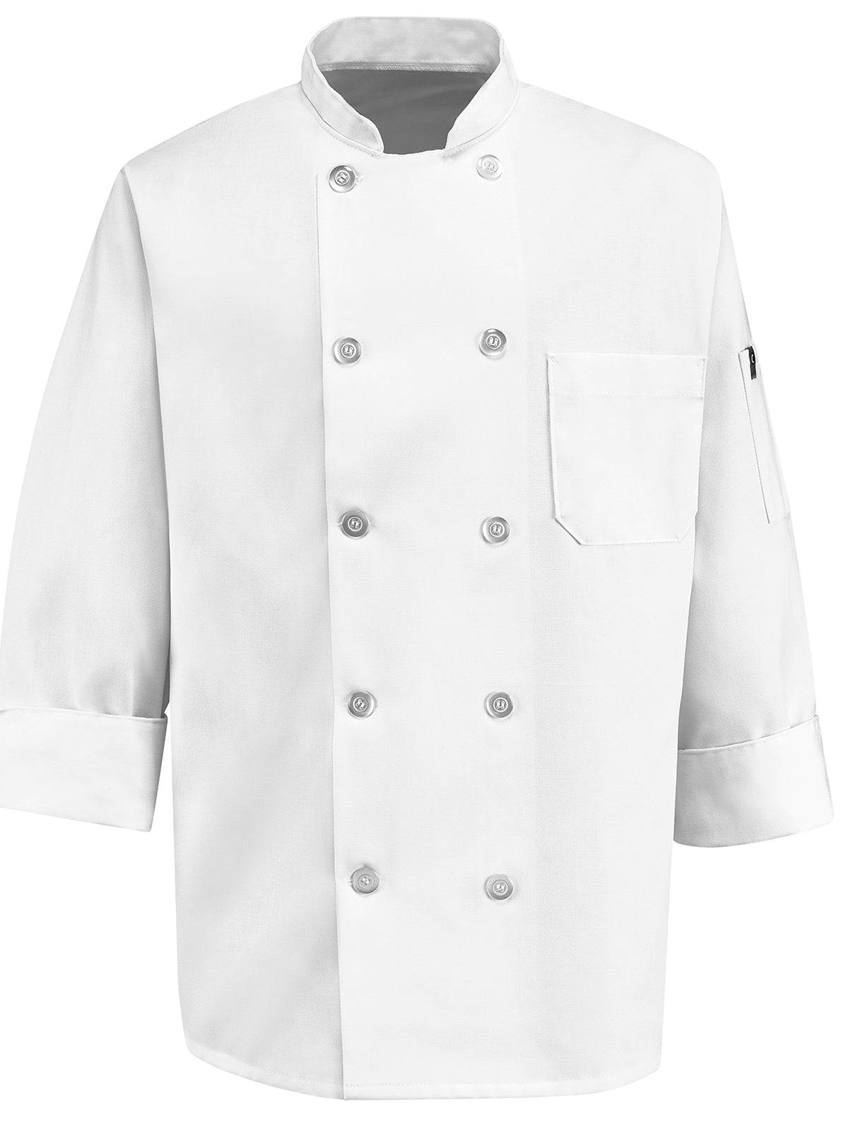 Unisex Ten Pearl Button 30" Polyester Chef Coat