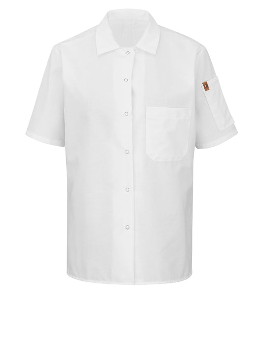 Women's Short Sleeve Cook Shirt with OilBlok + MIMIX™