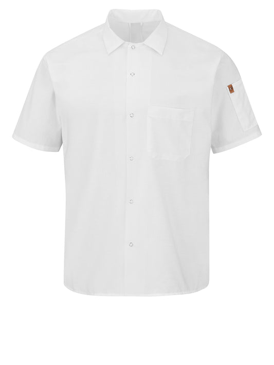 Men's Short Sleeve Cook Shirt with OilBlok + MIMIX™