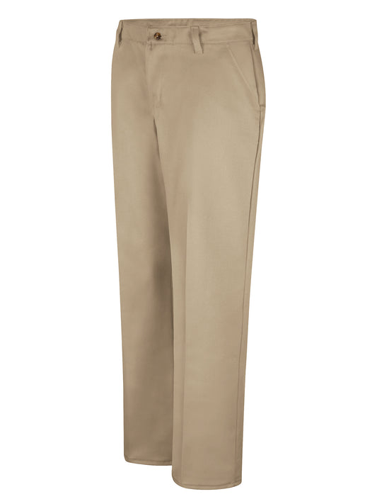 Women's Plain Front Cotton Pant (Sizes: 04x24 to 22x33)
