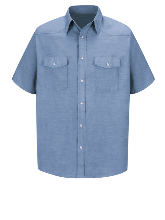 Men's Short Sleeve Deluxe Western Style Shirt