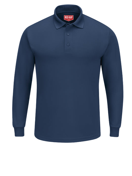 Men's Long Sleeve Solid Performance Polo