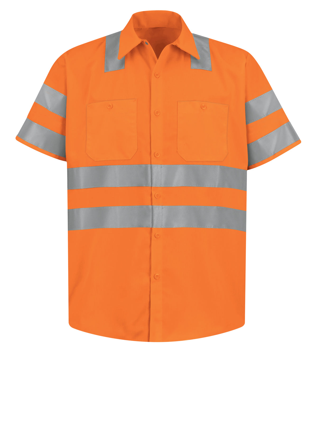 Men's Hi-Visibility Short Sleeve Work Shirt