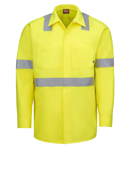 Men's Long Sleeve Hi-Visibility Ripstop Work Shirt - Type R, Class 2