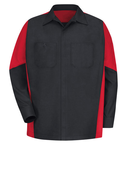 Men's Long Sleeve Two-Tone Crew Shirt