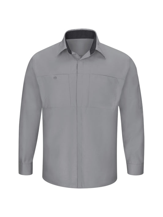 Men's Long Sleeve Performance Plus Shop Shirt