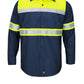 Unisex Hi-Visibility Long Sleeve Color Block Ripstop Work Shirt - Type O, Class 1